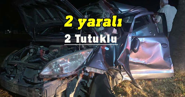 Lefkoşa’da sürat ve alkol kaza getirdi, gece yarısı meydana gelen kazada 2 kişi yaralandı 2 kişi ise tutuklandı