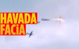Savaş uçakları havada çarpıştı: 1 pilot öldü!