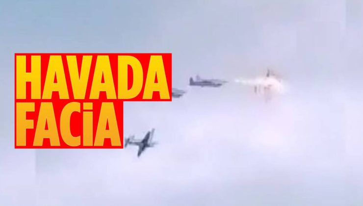 Savaş uçakları havada çarpıştı: 1 pilot öldü!