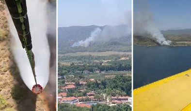 Muğla Fethiye’de orman yangınına müdahale