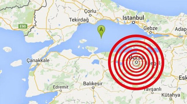 Bursa’da meydana gelen deprem çevrede korku yarattı