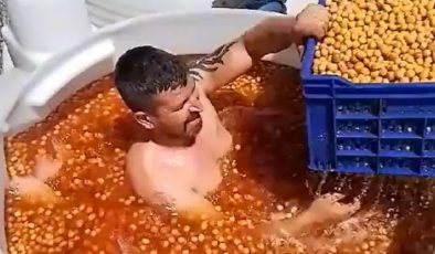 Zeytin tankındaki iğrenç görüntü sonrası tutuklandı
