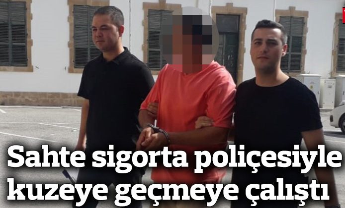 Kermiya geçiş noktasında güneyden kuzeye geçmek için sahte sigorta poliçesiyle işlem yapmaya çalışan kişi tutuklandı