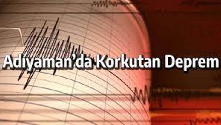 Adıyaman’da deprem 4.1