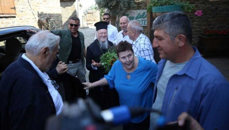 Fener Rum Patriği Bartholomeos ve İlber Ortaylı’dan Gökçeada’ya ziyaret
