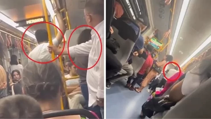 Kocasını metroda başka kadınla yakalayınca olanlar oldu: Anahtarı ver, evin anahtarını ver