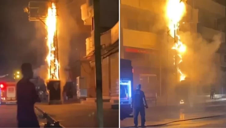 Sıcaklığın 50 derece hissedildiği Adana’da trafolar patladı! O anlar kamerada