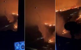 Çanakkale Yangında alevler evlere ulaştı, 10 köy boşaltıldı, uçak ve gemi seferleri iptal edildi, Nene hatun gemisi devrede