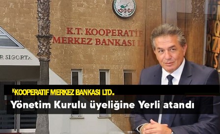 Kıbrıs TV program yapmıcısı ve sunucucu Haluk Yerli Koopbank Yönetim Kurulu üyeliğine atandı