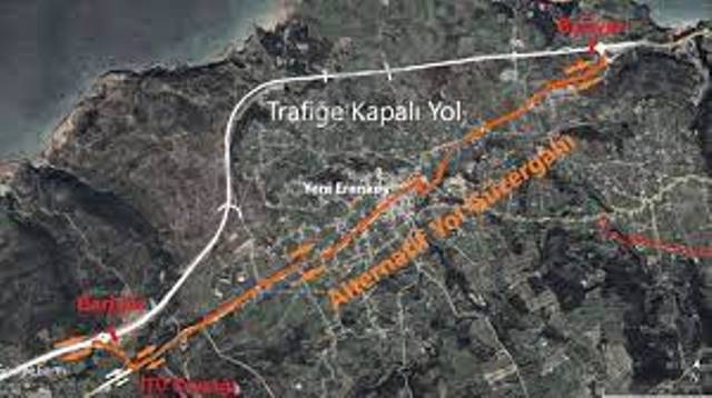 Dikkat Yeşilköy Kavşağı ile Yenierenköy Kavşağı arası yol 22 Eylül’e kadar çalışmalar nedeni ile kapalı olacak