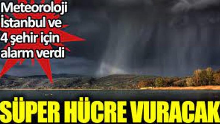 İstanbul’u bugün ve yarın süper hücre vuracak. Dikkat. Karadeniz’den süratle geliyor