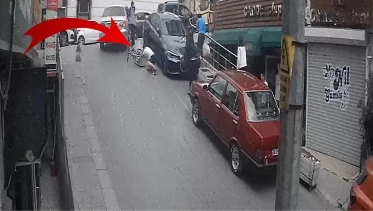 Dönercideki yağ kolileri patladı; araçlar birbirine girdi, vatandaş yerden kalkamadı