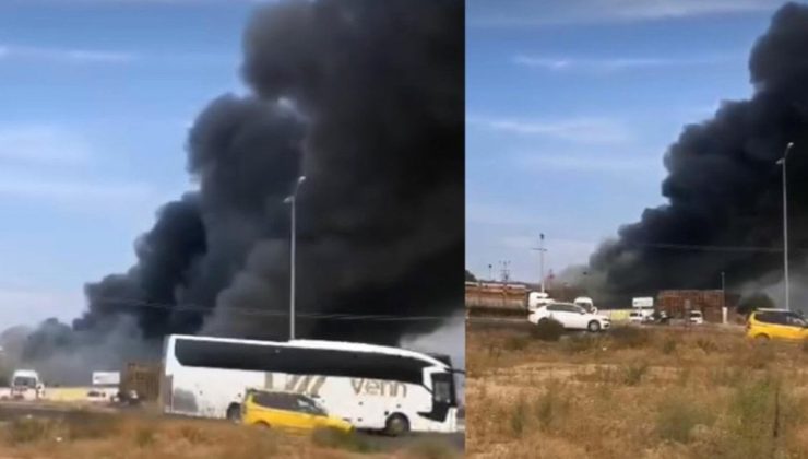 İzmir’de palet fabrikasında yangın