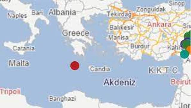 Akdeniz’de korkutan deprem