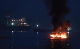 Bakırköy Ataköy’de yat alev alev yandı