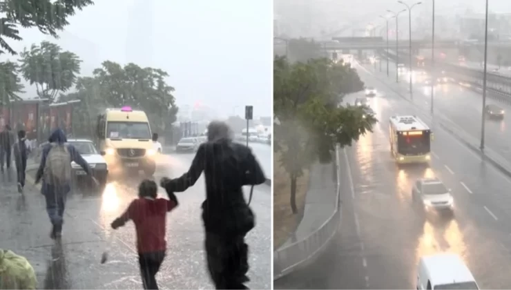 Meteoroloji 44 kenti sarı ve turuncu kodla uyarmıştı! Sağanak yağış İstanbul’da çok kuvvetli başladı