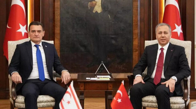 İçişleri Bakanı Oğuz, Türkiye İçişleri Bakanı Yerlikaya ile biraraya  geldi