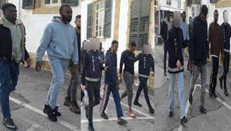 Ülkede yasal izinleri olmadan ‘Kaçak ‘ olarak kalan 8 kişi mahkemeye çıkartıldı ve haklarında 3’er gün tutukluluk kararı verildi
