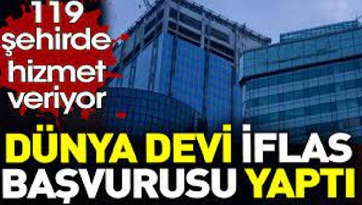 Dünya devi iflas başvurusu yaptı. 119 şehirde hizmet veriyor