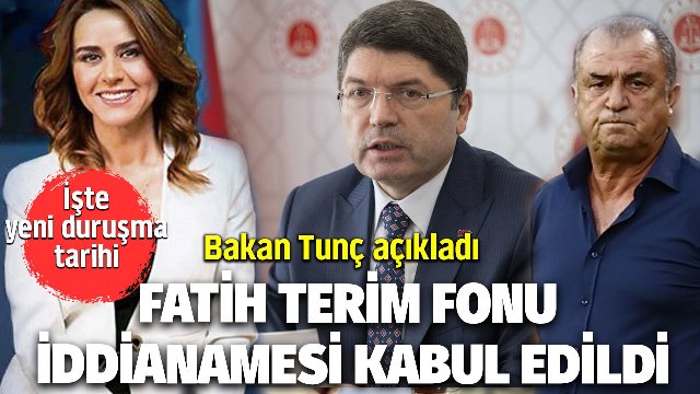 Adalet Bakanı Tunç: Fatih Terim Fonu olayında 7 sanık 18 müşteki var, 2. duruşma 12 Ocak’ta olacak
