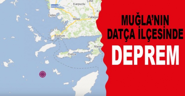 Datça’da 4.1 büyüklüğünde deprem