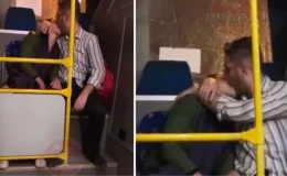 Görüntü Türkiye’den! Öpüştükleri yer de öpüşme biçimleri de altına yapılan yorumlar da bomba