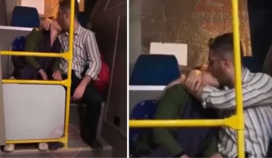 Görüntü Türkiye’den! Öpüştükleri yer de öpüşme biçimleri de altına yapılan yorumlar da bomba