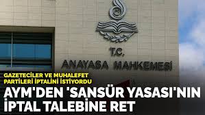 Anayasa Mahkemesinden (AYM) sansür yasası kararı