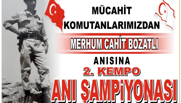 KEMPO 2. CAHİT BOZATLI ANI ŞAMPİYONASI YAPILIYOR