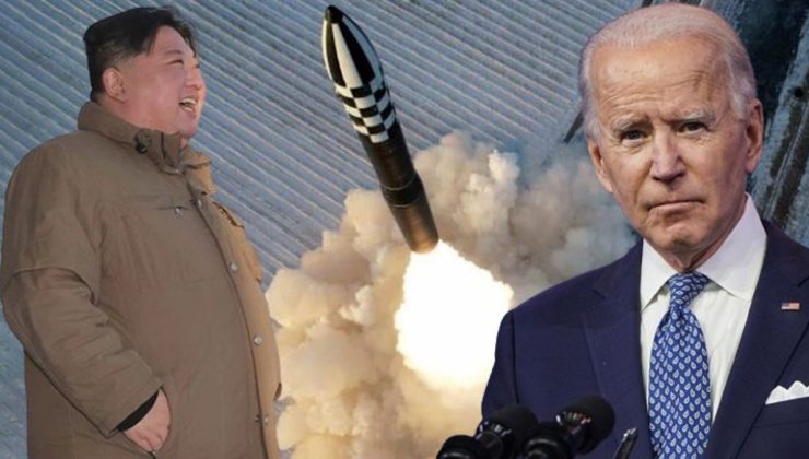 Ülkenin en güçlü silahı! Balistik füze testini izleyen Kim-Jong-un’un ABD’ye bir mesajı var