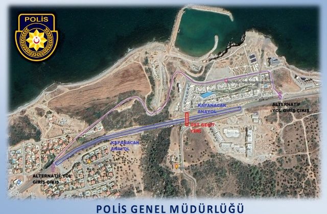 Girne – Tatlısu Anayolu üzerinde Karaağaç yol kavşağında yol çalışması yapılacak