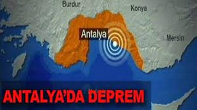 Akdeniz’de korkutan deprem, Antalya’da 4.1 büyüklüğünde deprem korku yarattı