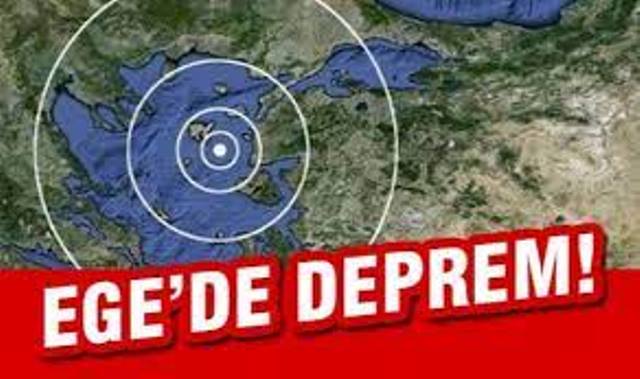 Son dakika…  Ege Denizi’nde 4.8 büyüklüğünde deprem!
