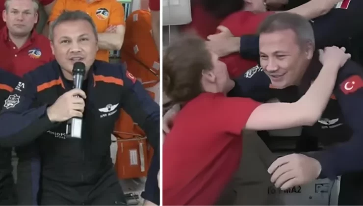 Türkiye’nin ilk astronotu Alper Gezeravcı, Uluslararası Uzay İstasyonu’na ulaştı! İşte ilk sözleri