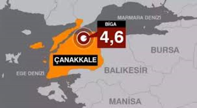 Çanakkale’de 4.6 büyüklüğünde deprem!İstanbul, Tekirdağ ve birçok ilde hissedildi…