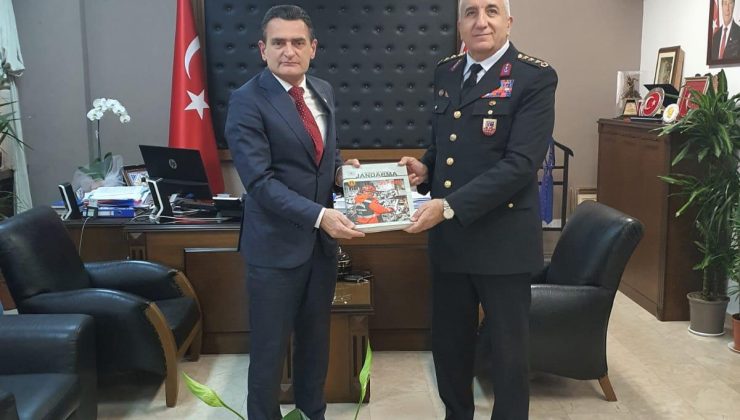 Oğuz, TC Lefkoşa Büyükelçiliği İçişleri Bakanlığı Müşaviri Jandarma Albay Orhan Sırma’yı kabul etti