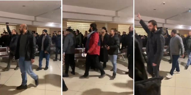 Şeriatçılar adliye önünde: ‘Allah için koruma kanunu’ talep ettiler