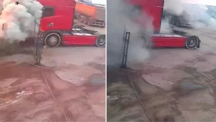 1 kişinin öldüğü Ataşehir’deki tanker patlamasının görüntüsü ortaya çıktı