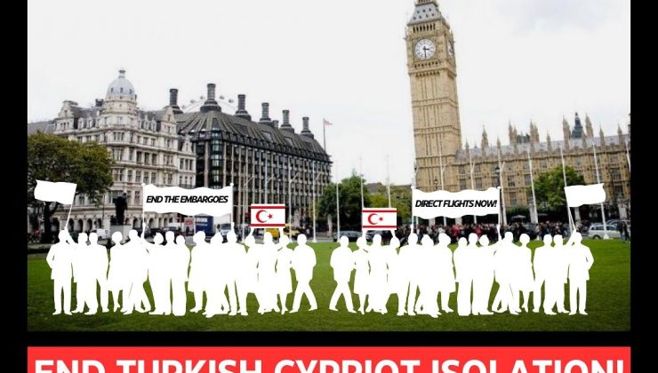 İngiltere’de yaşayan Kıbrıslı Türkler ambargolara karşı protesto düzenleyecek