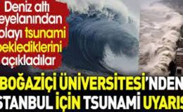 İstanbul için tsunami uyarısı.
