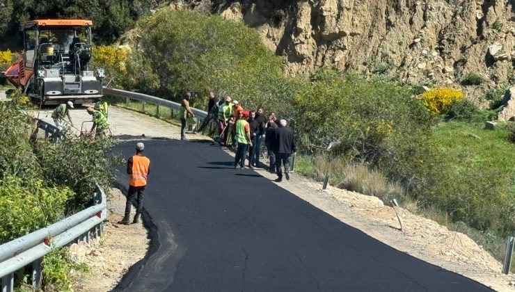 Sadrazamköy-Kayalar Yolu, Karayolları ile Lapta-Alsancak-Çamlıbel Belediyesi’nin işbirliğinde tamir edildi