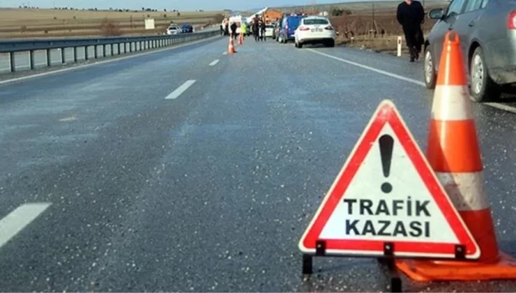 Lefkoşa – Güzelyurt Anayolu üzerinde meydana gelen kazada 2 kişi yaralandı bir araç yan tarafı üzerine devrildi