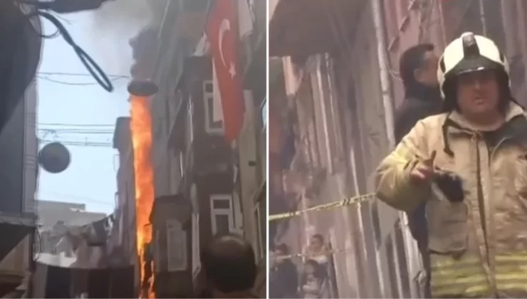 Beyoğlu’nda korkutan yangın! 11 kişi tahliye dildi