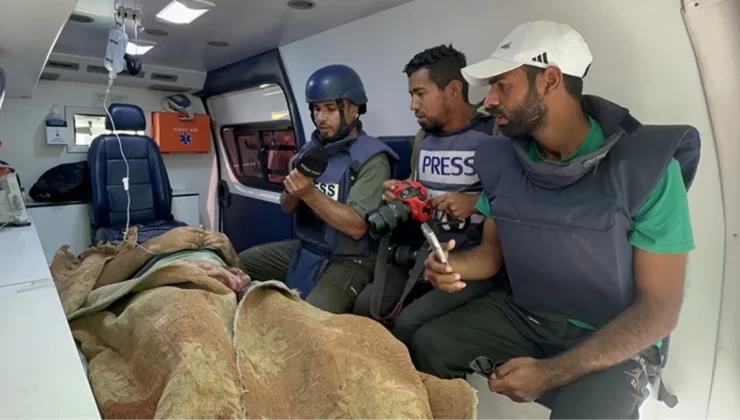 İsrail’den Gazze’de gazetecilere saldırı! Yaralılar arasında TRT ekibi de var