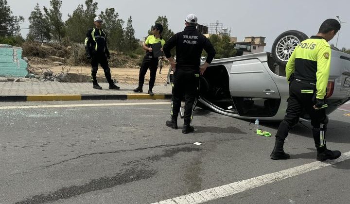 Metehan Çemberinde meydana gelen trafik kazasında 1 kişi yaralandı