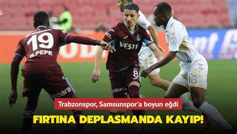 Karadeniz Derbisi Samsunspor’un, Samsunspor 3-1 Trabzonspor 