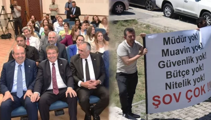 Mesleki Eğitim ve Yerli Ürünler Fuarı eylemlerin gölgesinde açıldı.