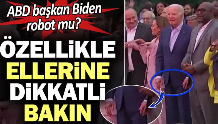 ABD başkan Biden robot mu? Özellikle ellerine dikkatli bakın