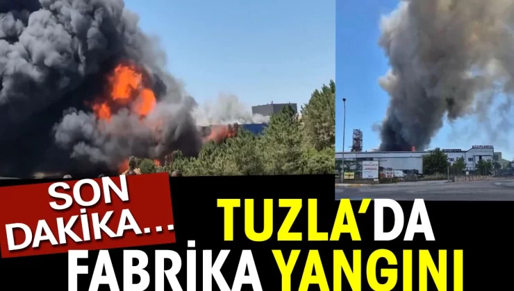 Tuzla’da fabrika yangını
