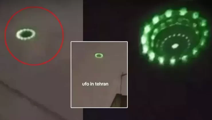 ‘UFO’ İran semalarında belirdi! Görenlerin ağzı açık kaldı, sosyal medya karıştı